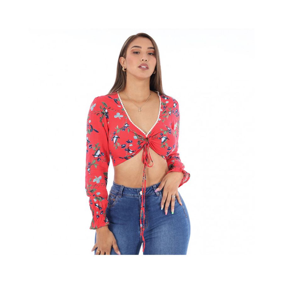 KANSAS BLUSA O3 S17001 CORTA ML ESCOTE