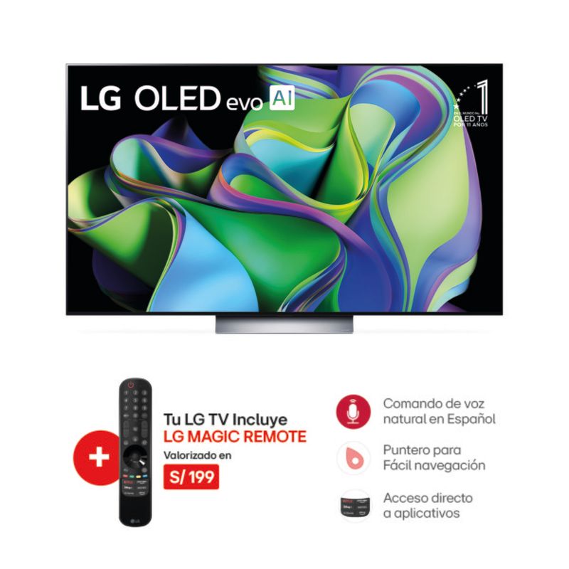 LG-OLED-TV-55-4k-OLED55C3-THINQ-AI-imagen-1