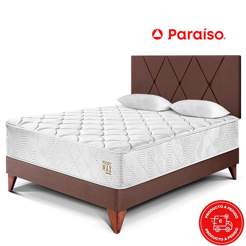 PARAISO-DORMITORIO-EUROPEO-POCKET-MAX-2-PLZ-CHOCOLATE-DOR-PMAX-135-EU-IMAGEN-1