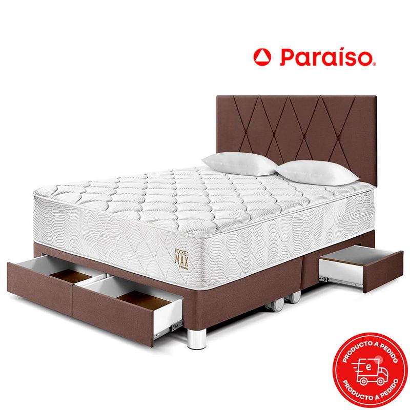 PARAISO-DORMITORIO-POCKET-MAX-QUEEN-C-CAJONES-CHOCOLATE-DOR-PMAX-QSI-CJ-IMAGEN-1