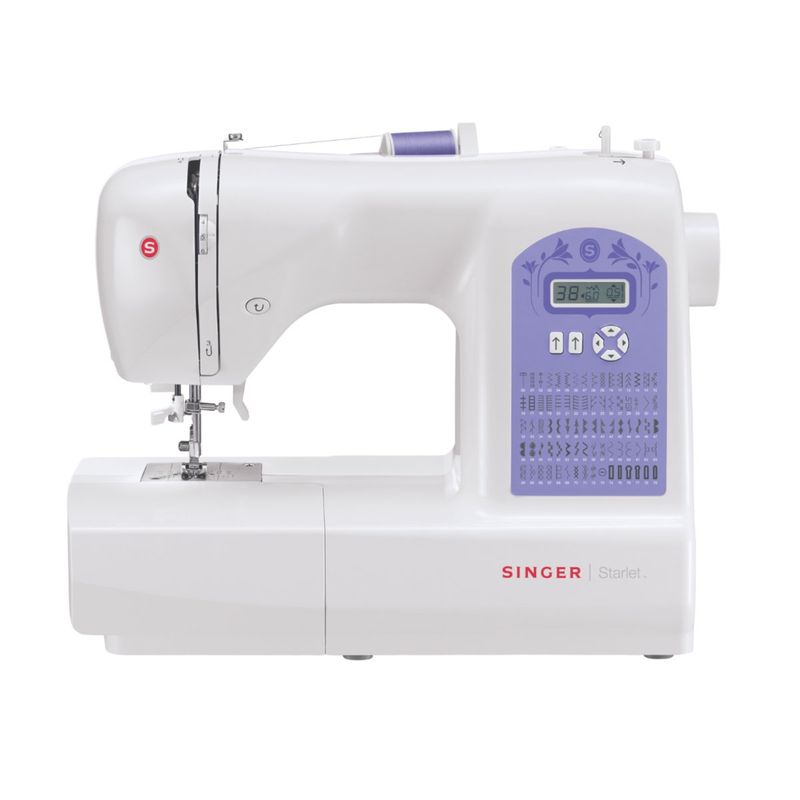 SINGER-MAQUINA-DE-COSER-STARLET-6680-80P-BRAZLIB-BOBMETVERTOJAL-MESA-Imagen-1