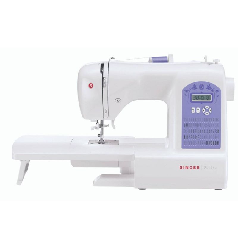 SINGER-MAQUINA-DE-COSER-STARLET-6680-80P-BRAZLIB-BOBMETVERTOJAL-MESA-Imagen-3