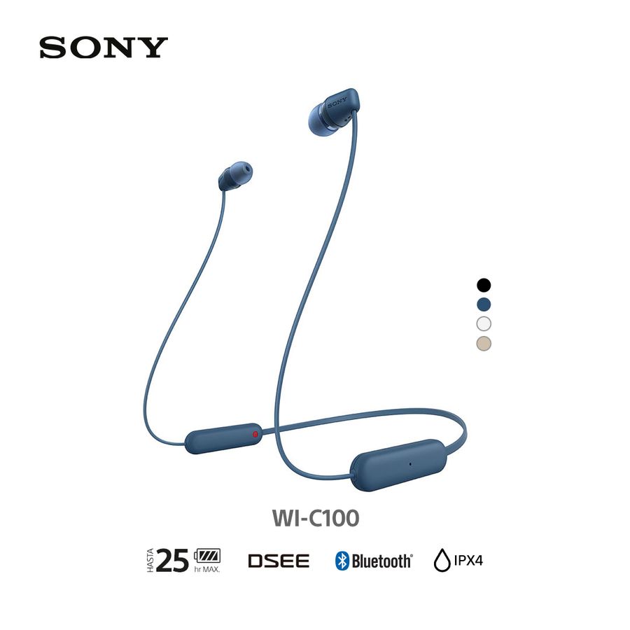 AUDIFONOS SONY WI-C100/LZUC AZUL - IN EAR