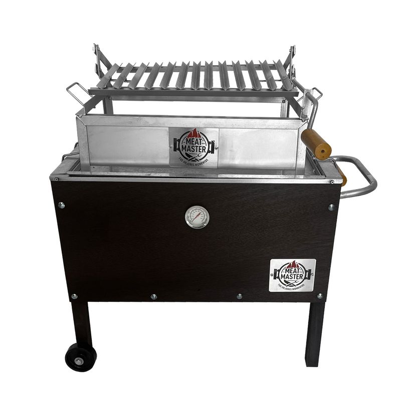 MEAT-MASTER-CAJA-CHINA-JUNIOR-GALV-TERMOMETRO-PARRILLA-LEVADIZA-FUNDA-NEGRO-JR-IMAGEN-1