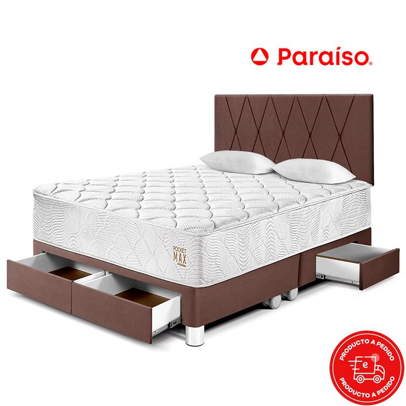 PARAISO-DORMITORIO-POCKET-MAX-KING-C-CAJONES-CHOCOLATE-DOR-PMAX-KSI-CJ-IMAGEN-1