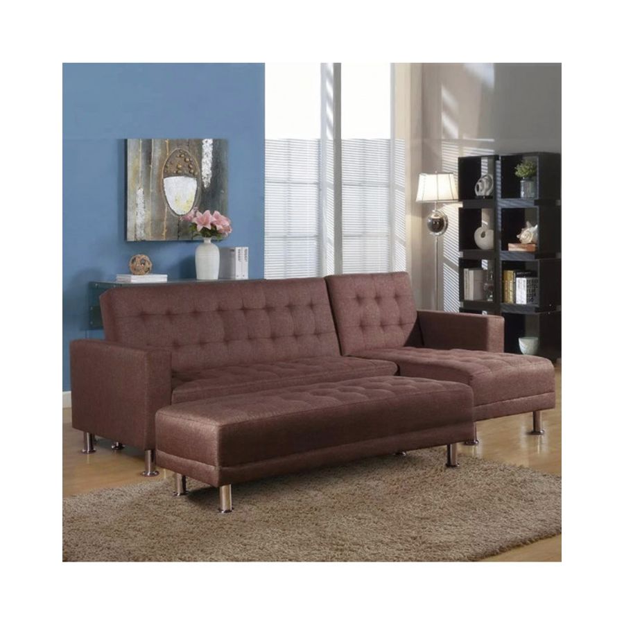 FAMILIA SECCIONAL+BANCO OTTOMAN MARRON B
