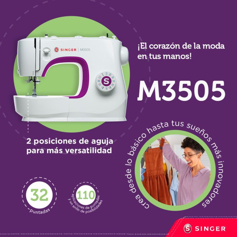 SINGER-MAQUINA-DE-COSER-M3505-32P-BRAZOLIBRE-BOBMETVERT-Imagen-4