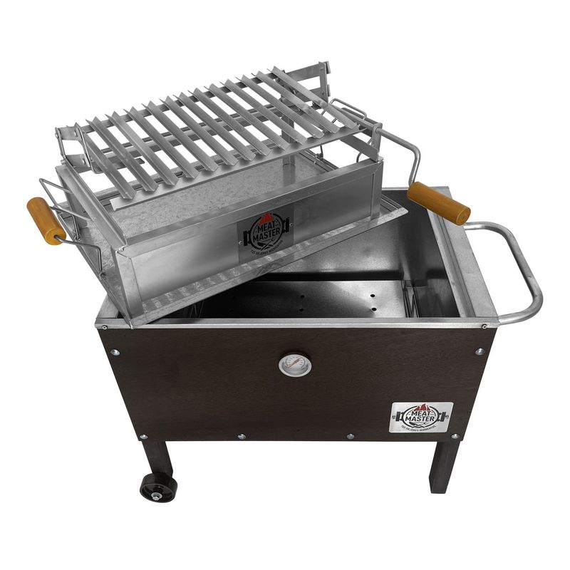 MEAT-MASTER-CAJA-CHINA-JUNIOR-GALV-TERMOMETRO-PARRILLA-LEVADIZA-FUNDA-NEGRO-JR-IMAGEN-2