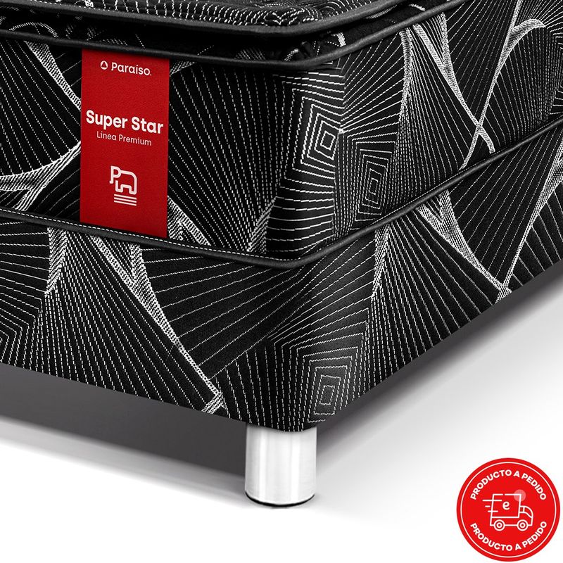 PARAISO-CAMA-SUPER-STAR-NEGRO-2-0-PLZ-PBP-Imagen-2