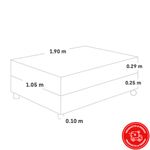 PARAISO-CAMA-SUPER-STAR-NEGRO-1-5-PLZ-PBP-Imagen-5