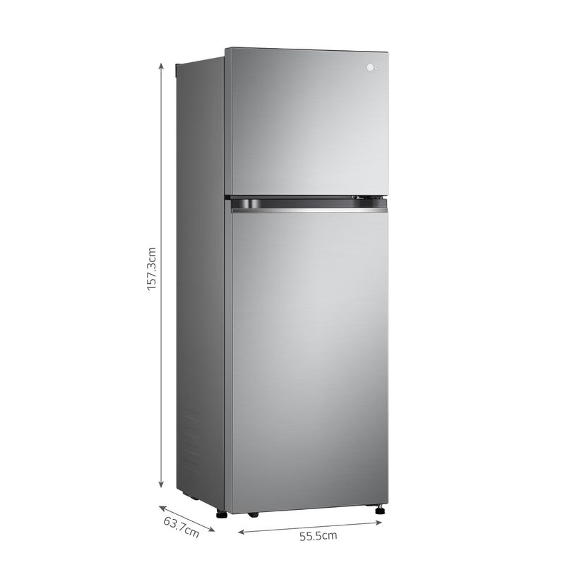 LG-REFRIGERADORA-GT24BPP-242L-MULTIPLE-FLUJO-DE-AIRE-TOP-FREEZER-PLATEADA-IMAGEN-2