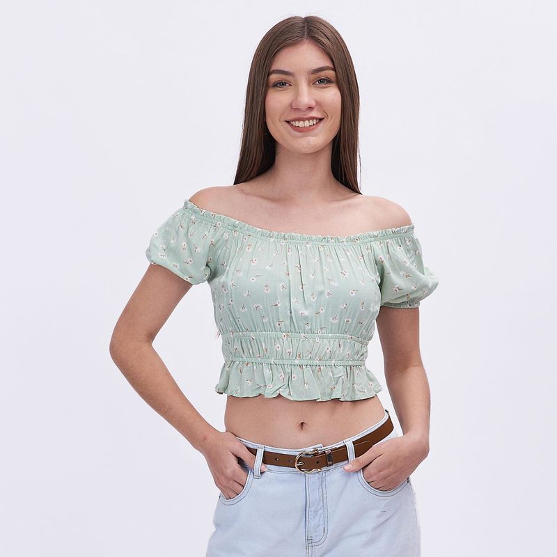 ONE-STEP-BLUSA-M-C-CAMELIA-SM-VERDE-PRINT-IMAGEN-1