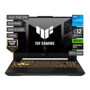 LAPTOP ASUS TUF GAMING F15 FX507ZC4 15.6" FHD INTEL I5-12500H 512GB SSD +8GB