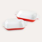 FAMILIA-SET-DE-FUENTES-PARA-HORNEAR-BLANCO-ROJO-2-PCS-P7034137-Imagen-3