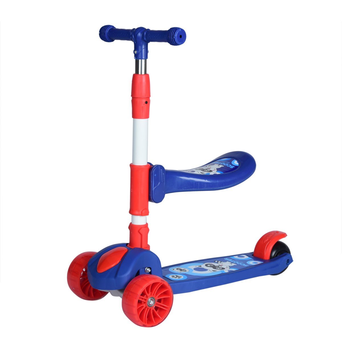 Patinete Infantil Patinete De Tres Ruedas Con Asiento Patinete En