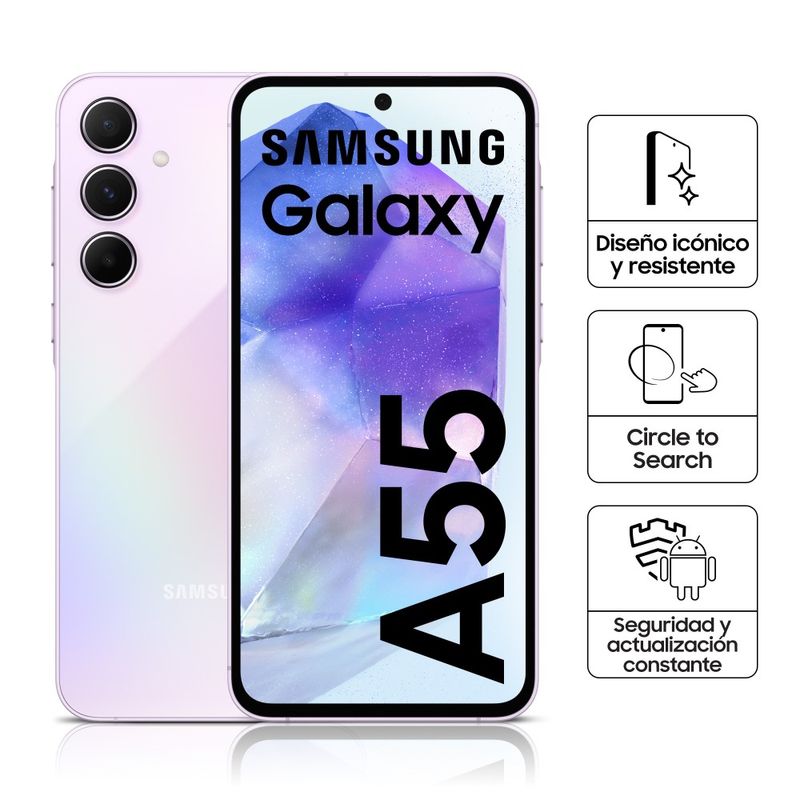 SAMSUNG-SM-A556ELVQLTP-GALAXY-A55-A-LILAC-IMAGEN-2