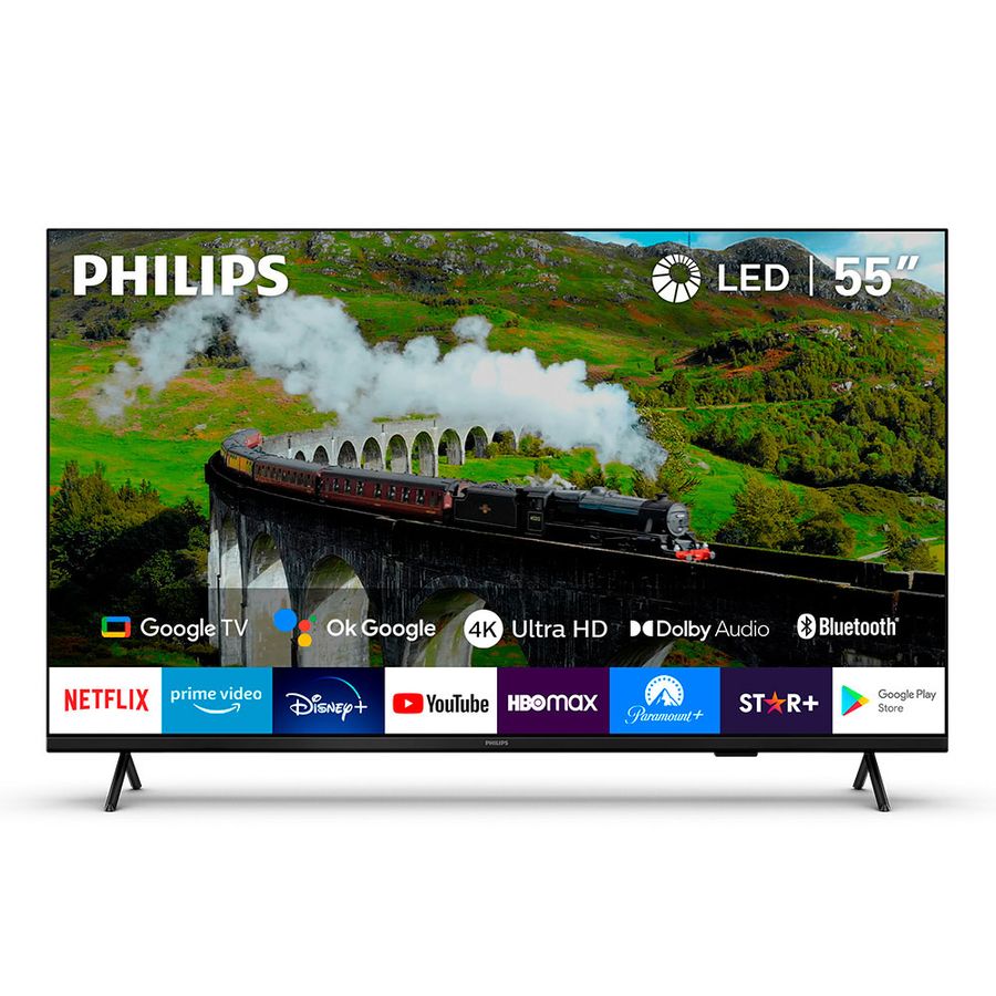 TELEVISOR PHILIPS 55" UHD LED 55PUD7408 SMART TV GOOGLE