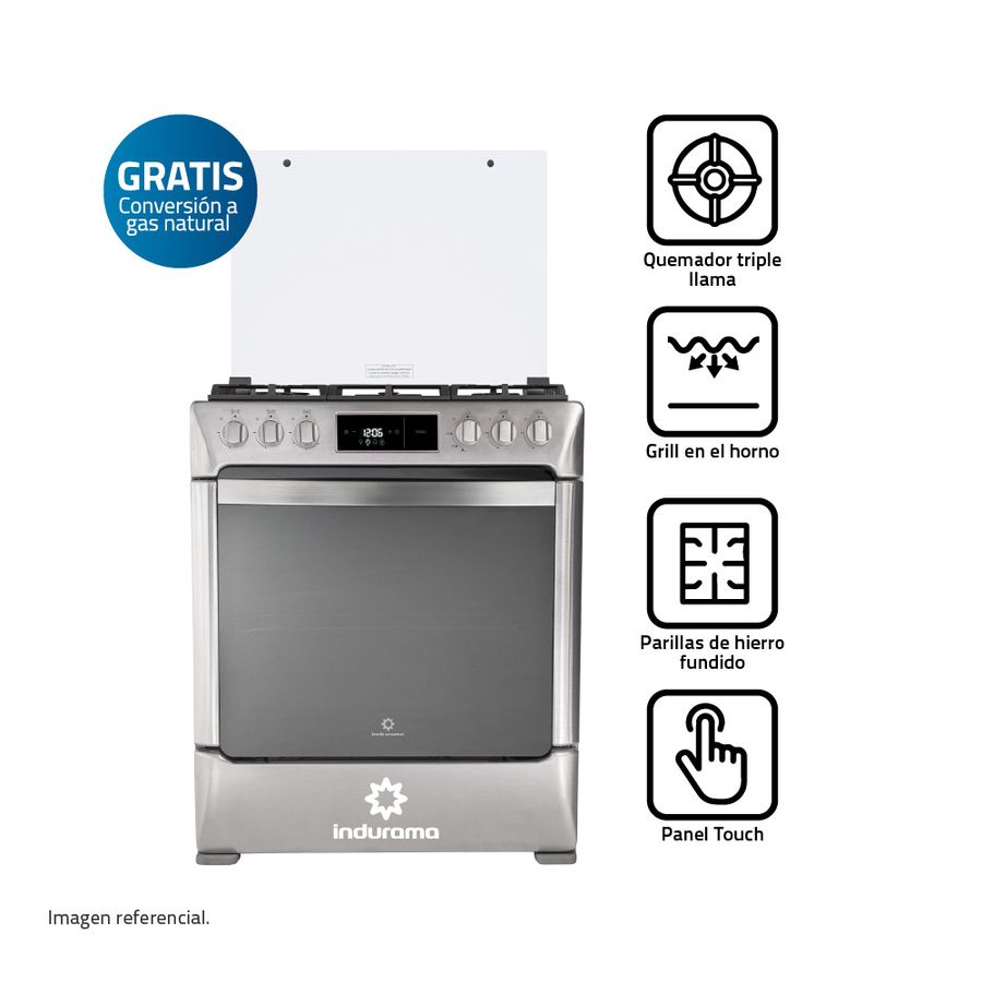 INDURAMA COCINA ROMA ZAFIRO CROMA 5Q
