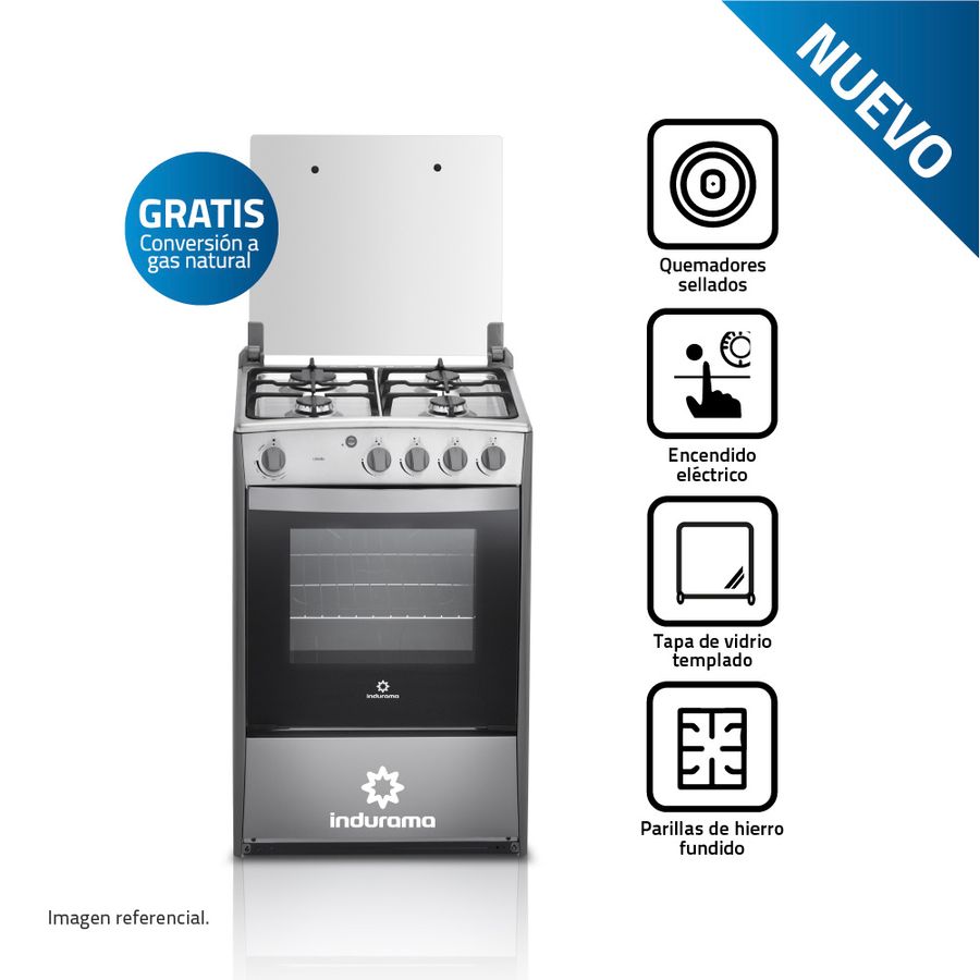 INDURAMA COCINA CORUÑA QZ CROMA