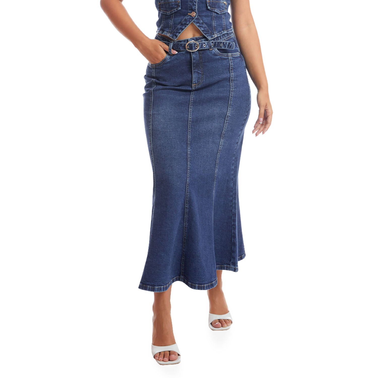 Pantalon Mezcilla Corte Flare DouX DXD0448 main image 1
