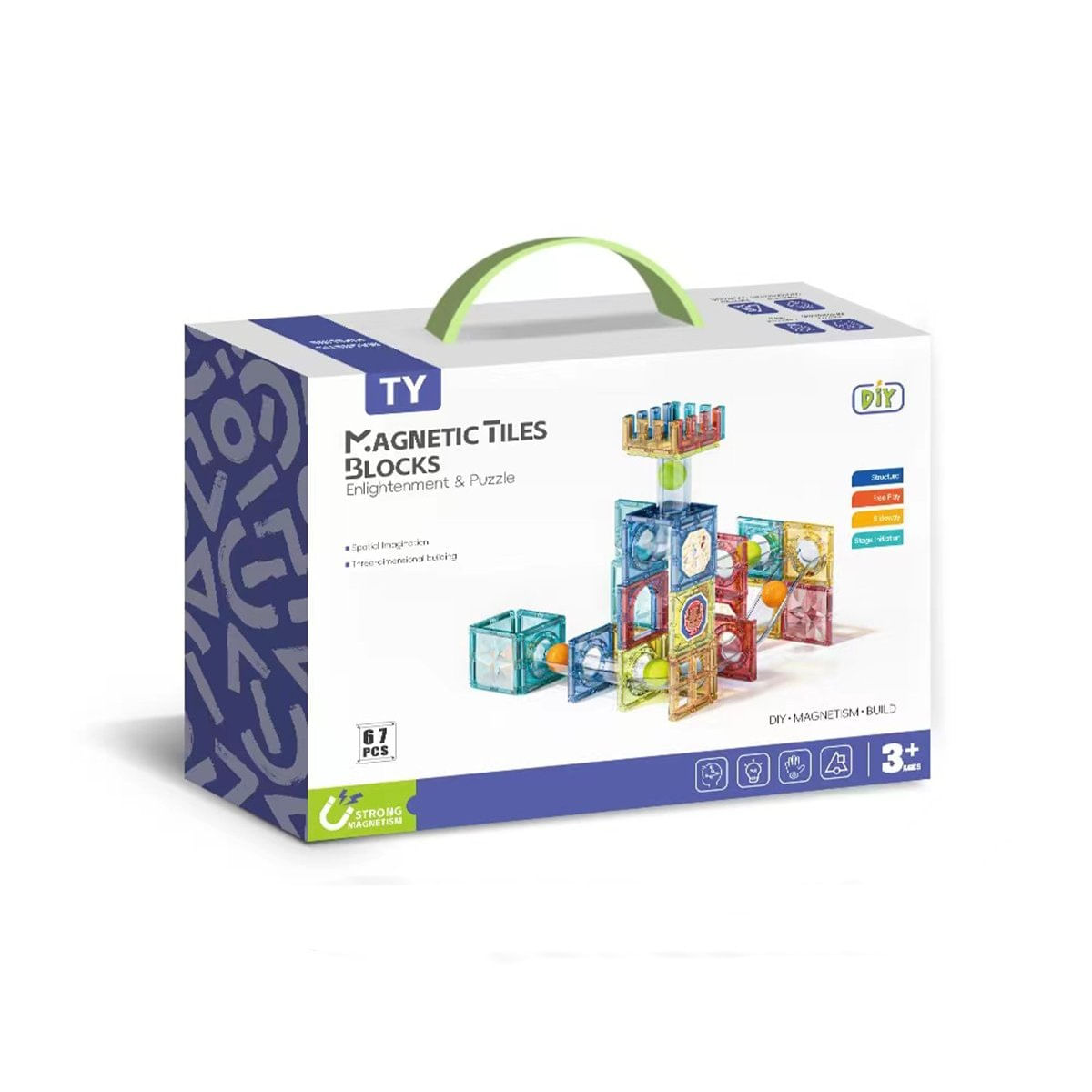 Wonder Bloque Magneticos 67 piezas