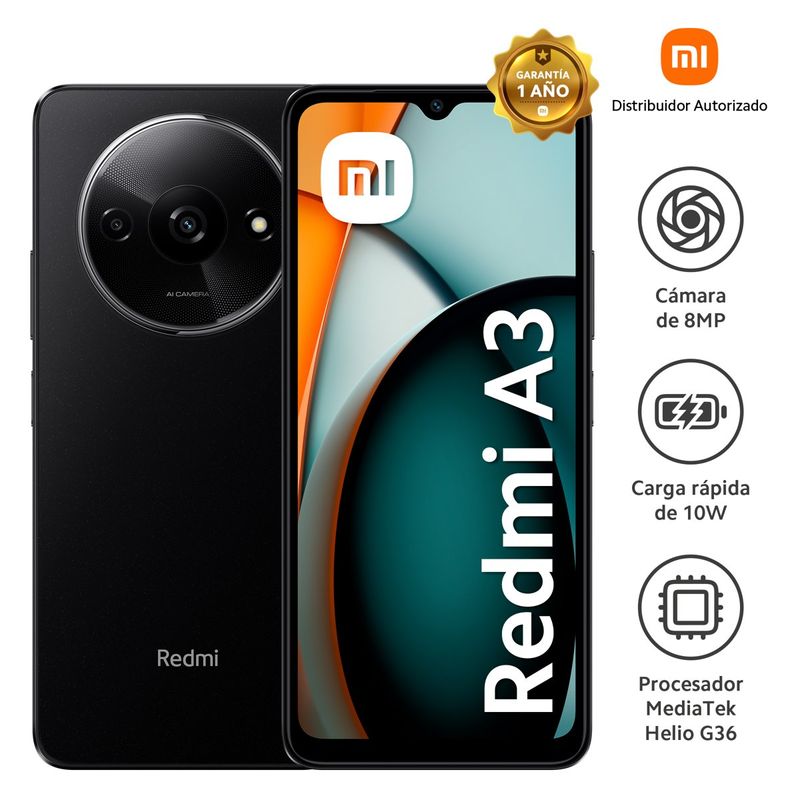 XIAOMI-REDMI-A3-NEGRO-MEDIATEK-HELIO-IMAGEN-1