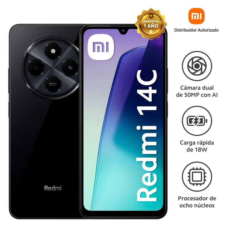 XIAOMI-REDMI-14C-NEGRO-MEDIATEK-IMAGEN-1