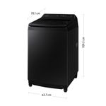 SAMSUNG-LAVADORA-WA19CG6441BVPE-19KG-NEGRA-Imagen-2