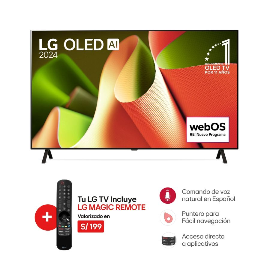 LG OLED TV 55" 4K OLED55B4 THINQ AI (2024)