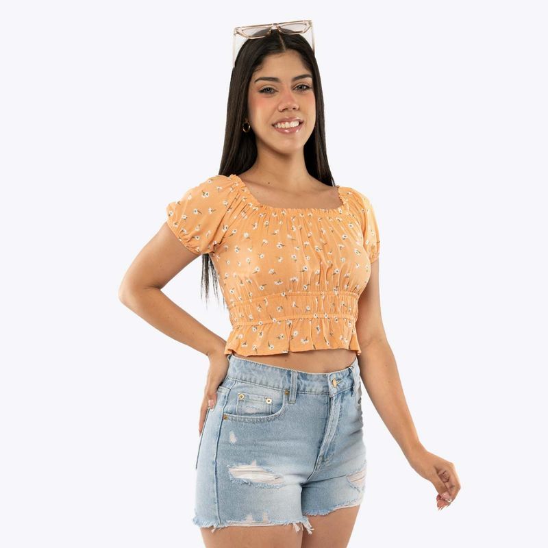 ONE-STEP-BLUSA-M-C-CAMELIA-SM-NARANJA-PRINT-IMAGEN-2