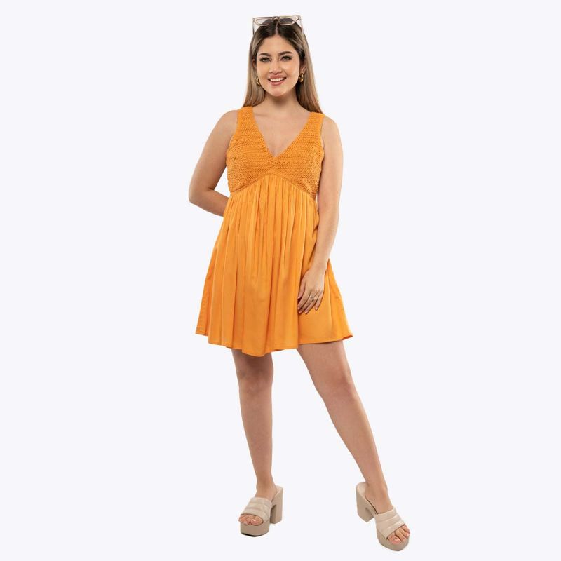 XTRMZ VESTIDO M/0 LOURDES SM MELON-IMAGEN-1