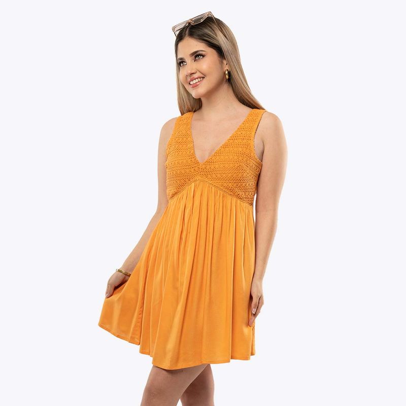 XTRMZ VESTIDO M/0 LOURDES SM MELON-IMAGEN-2