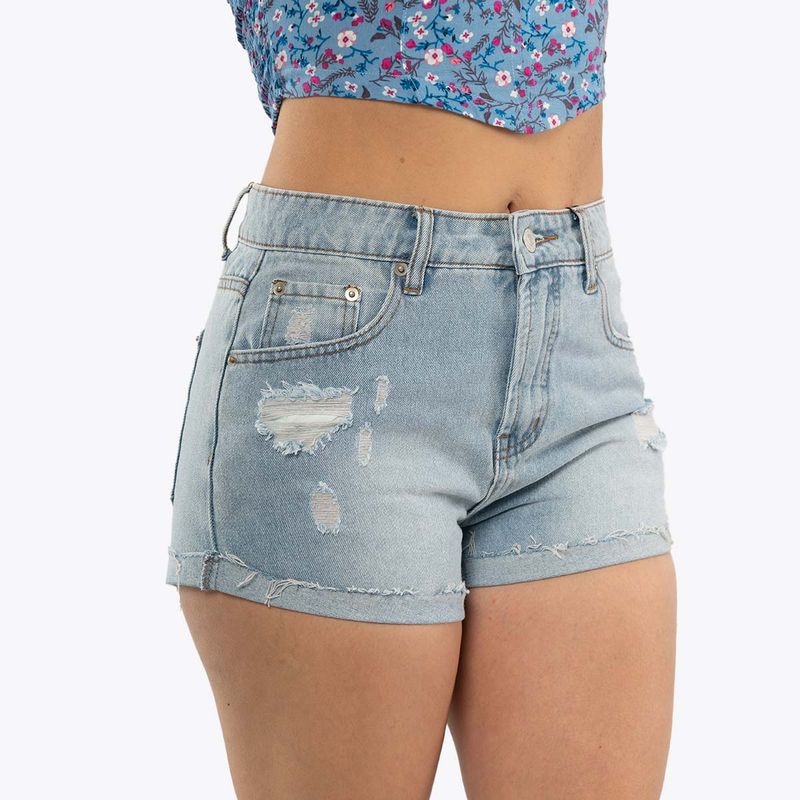 ONE STEP SHORT JOSELYN SM ICE BLUE WASH-IMAGEN-2