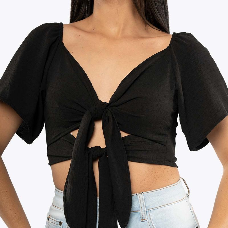 QCOOL BLUSA M/C LULUS MO BLACK-IMAGEN-5