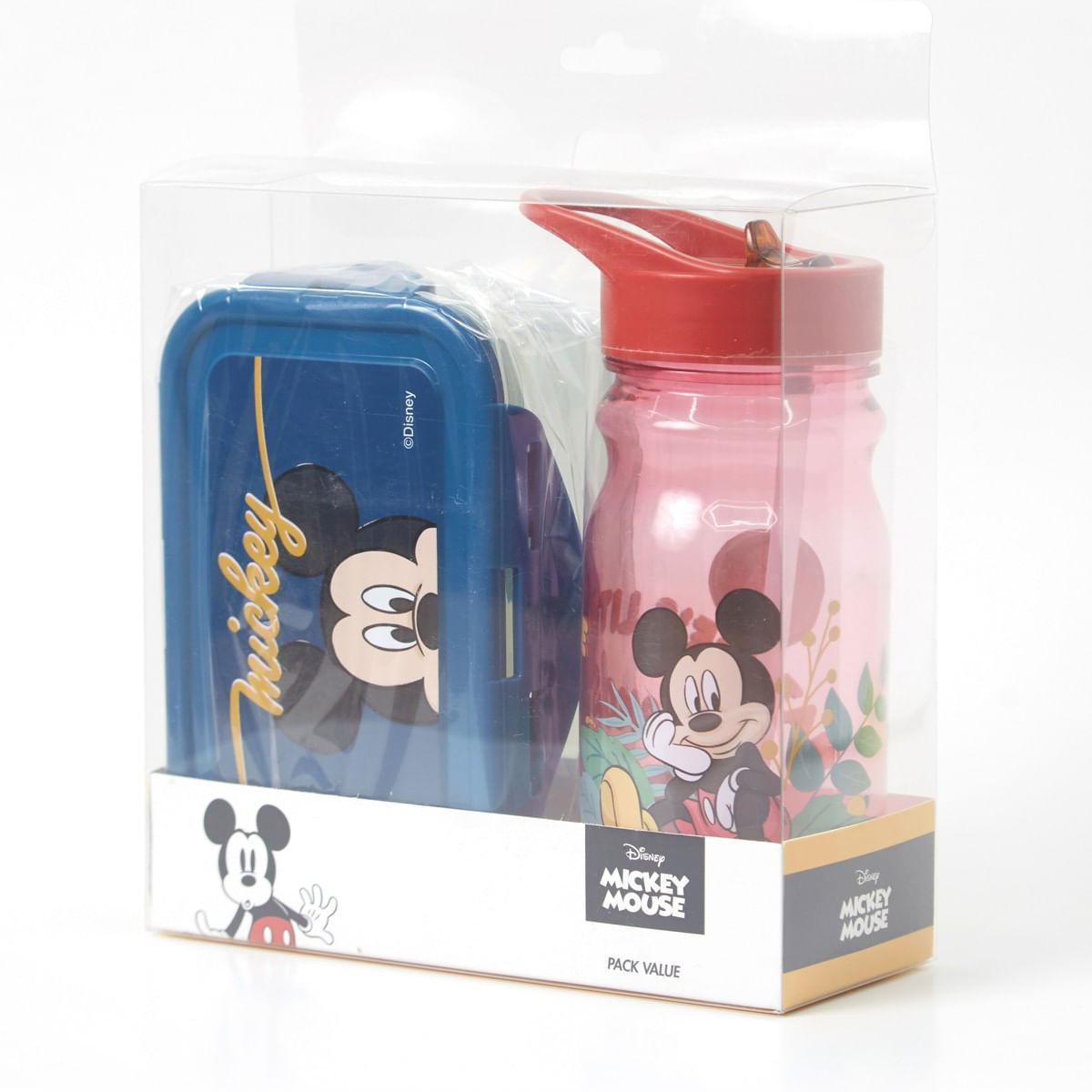 Mickey Pack 2 Pcs Hermético y Botella