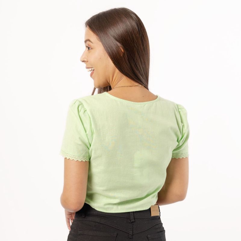 BIG CITY BLUSA MC C-CUADRADO ANGY SM VERDE PISTACHO-IMAGEN-5