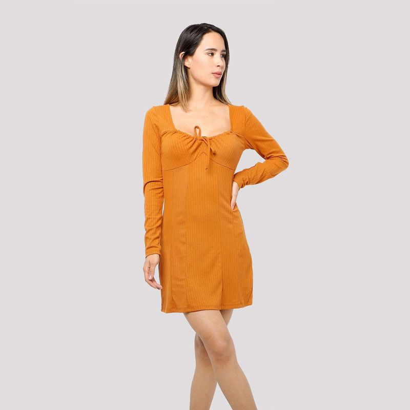 ONE STEP VESTIDO ML AGOSTINA MO KHAKI-IMAGEN-1