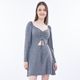 QCOOL VESTIDO ML SLIM FIT LULU SM GRIS MELANGE-IMAGEN-1