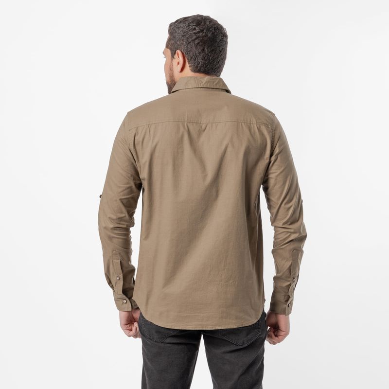 essence camisa ml komet sm pp dark olive-imagen4
