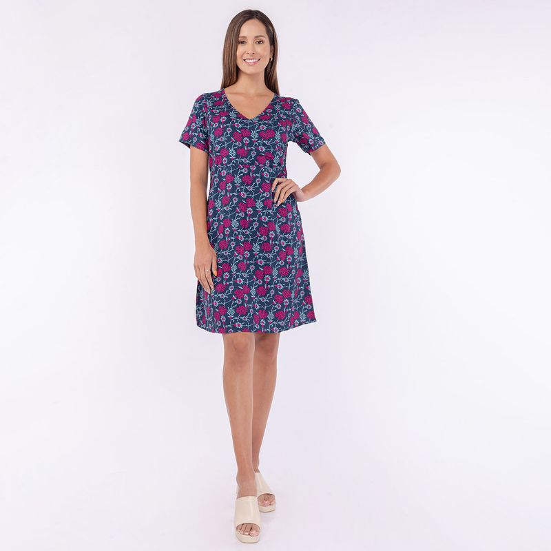 sassafras vestido mc bayron pp celeste print-imagen1