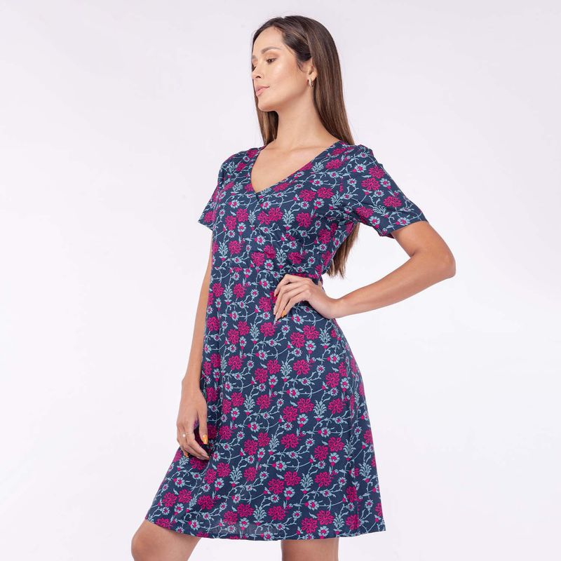 sassafras vestido mc bayron pp celeste print-imagen5