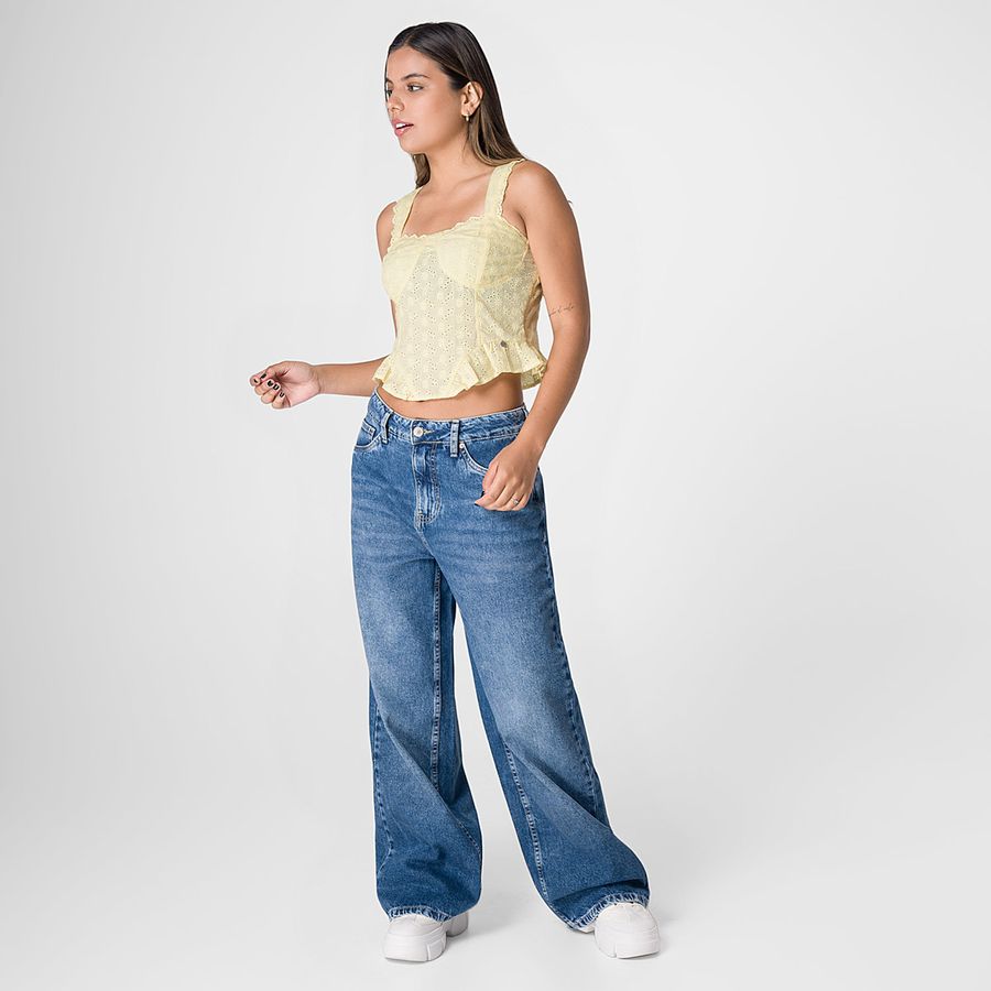SQUEEZE BLUSA BRODERIE CORSET LINSKI