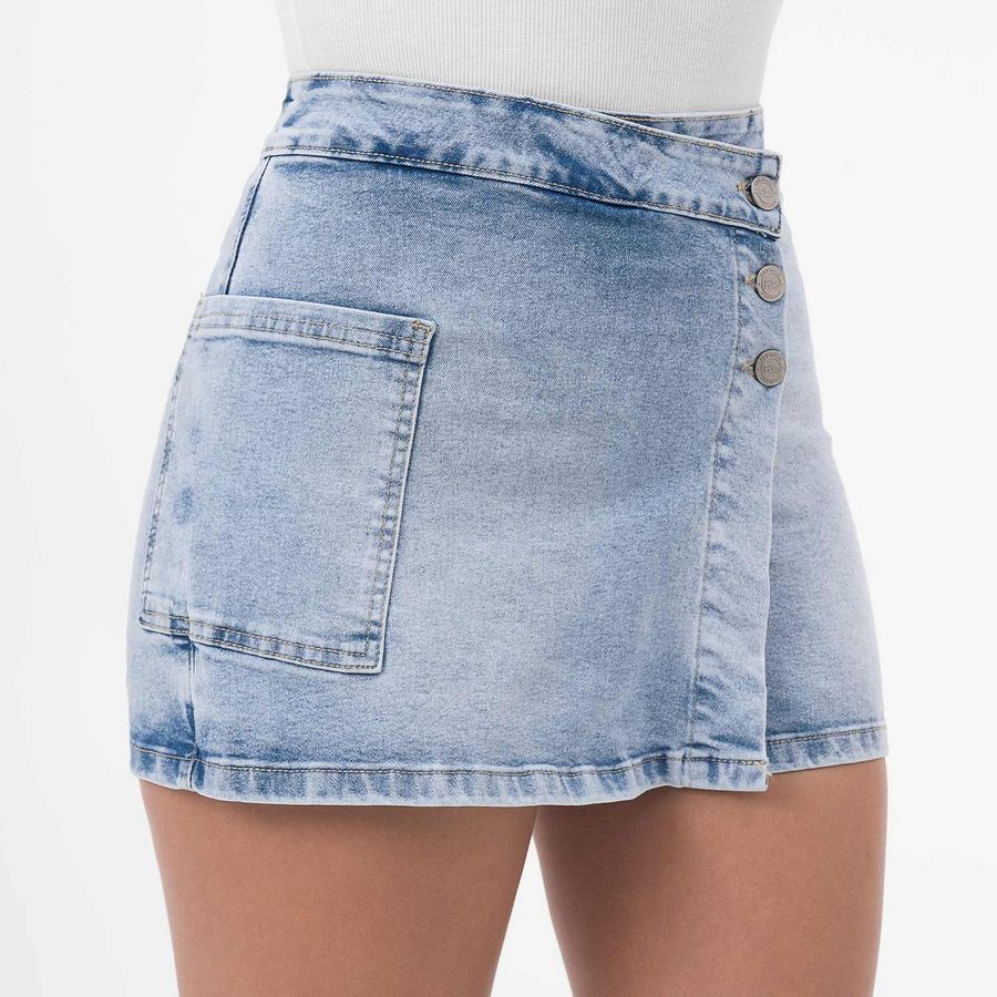 FITS ME  MINISHORT CARG DENIM  CNT SANBR