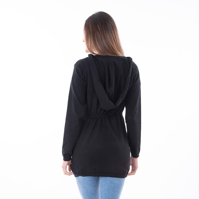 sassafras cardigan ml catalina yw05 negro-imagen3