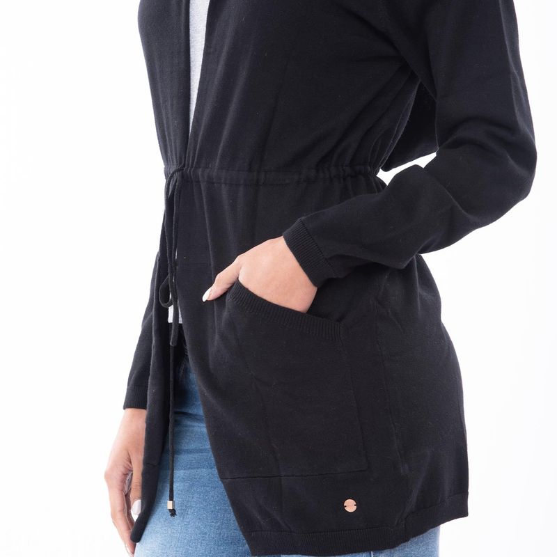 sassafras cardigan ml catalina yw05 negro-imagen4