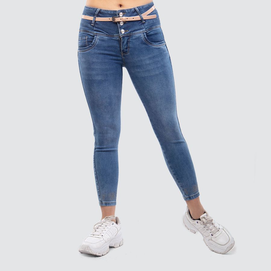 AQUA PANT. DENIM TOBILLERO LIA
