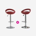 CB008333 - COMBO 2 SILLA DE BAR ROJO AD-HC104