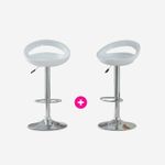 CB008334 - COMBO 2 SILLA DE BAR BLANCO AD-HC104