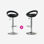 CB008335 - COMBO 2 SILLA DE BAR NEGRO AD-HC104