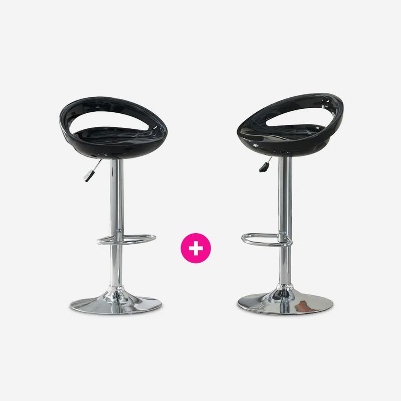 CB008335 - COMBO 2 SILLA DE BAR NEGRO AD-HC104